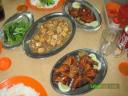 Great choices: Sizzling Japanese Tofu, Oyster-sauce Chicken Wings & Green Leafy Veggies