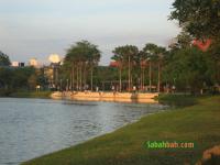 The Likas Sports Complex as seen from the running track