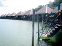 Steps lead from your accommodation unit right down into the water