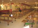1Boneo\'s food court stretching back into the distance