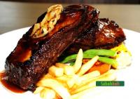 Char-grilled ribs at Mosaic, Hyatt Regency Kinabalu. Yum!
