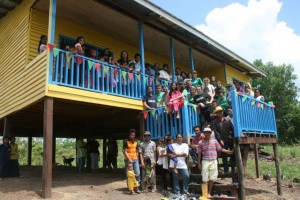 Raleigh Borneo volunteers work together with rural communities to provide basic amenitie
