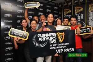 Winner of the VIP Pass to the big Arthur's Day Party in KL